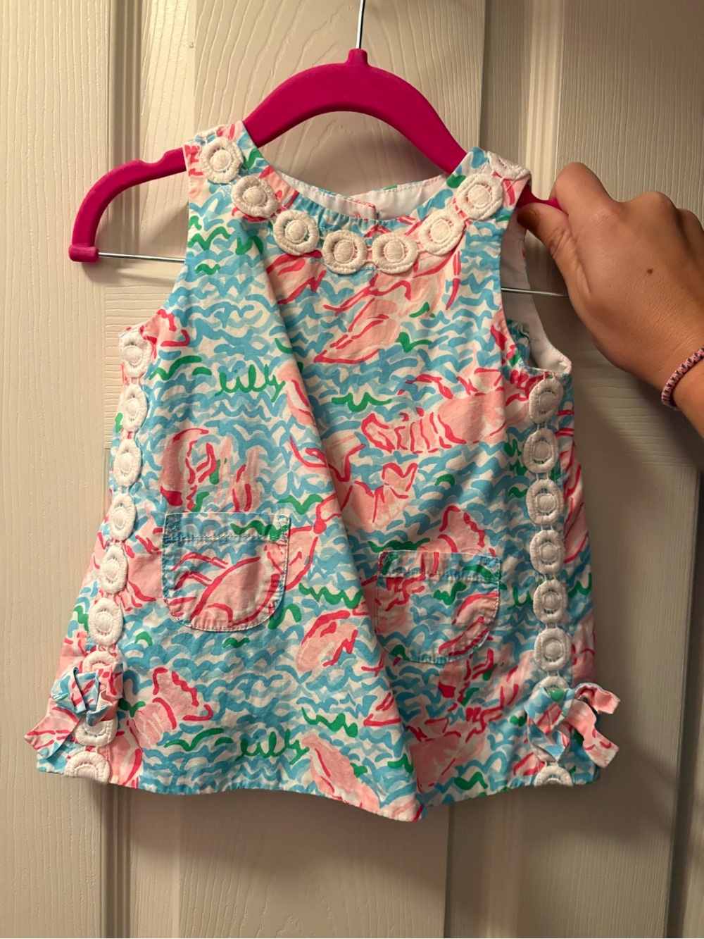 Lilly Pulitzer Girls' Seashell Print Tank - Pink, Blue & Cream